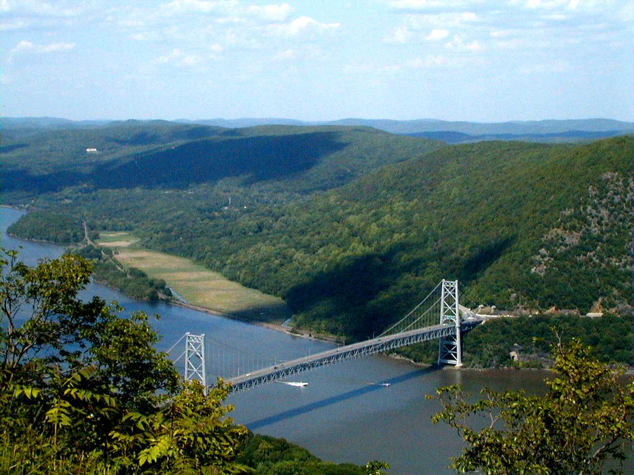 Bear Mountain Bridge from the top of Bear Moun...